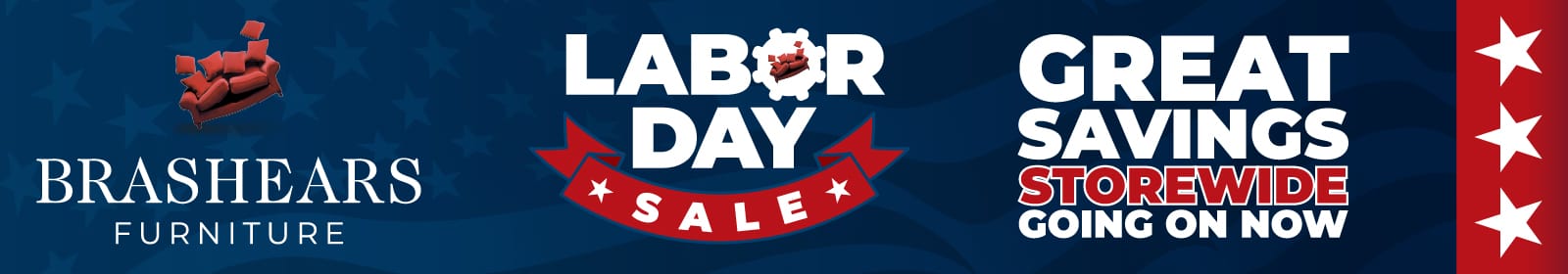 Labor Day savings at Brashears Furniture